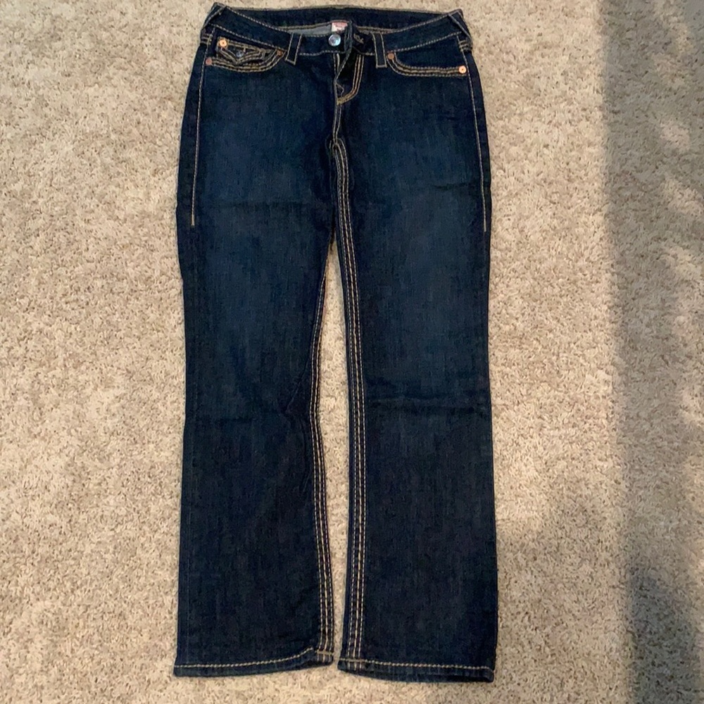 Barely worn True Religion straight leg jeans